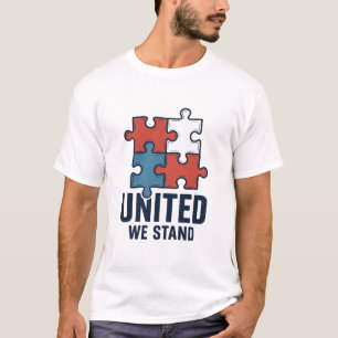 Conception de T-shirt patriotique pièce de puzzle