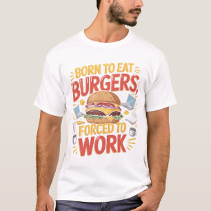 Conception de T-shirt pour amateur de burger drôle