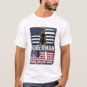 Conception de T-shirt pour chien patriotique Dober