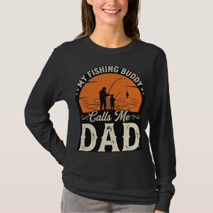 Conception de T-shirt pour papa ami de pêche vinta