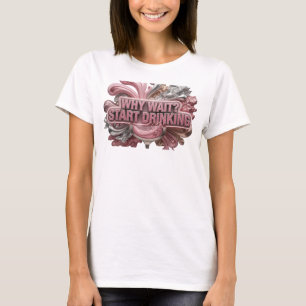 Conception de T-shirt Rouge Moderne POURQUOI ATTEN