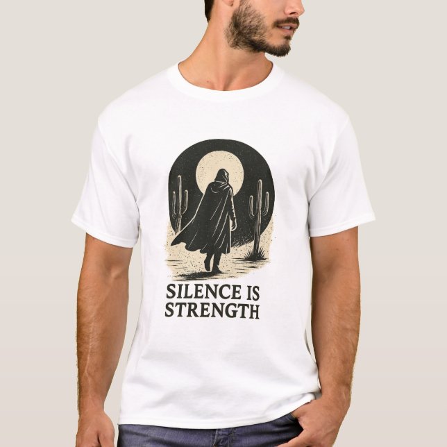 Conception de T-Shirt Silence est Force (Devant)