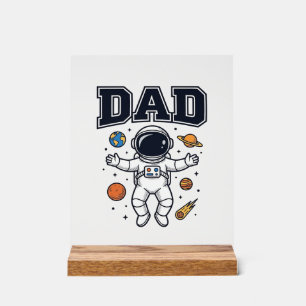 Conception de T-shirt Vector Space Astronaute Papa