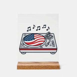 Conception de T-shirt vintage de musique de table 