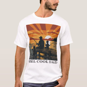 Conception de T-Shirt Vintage Reel Cool Dad Pêche