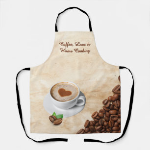 Conception de tablier Café, Amour & Cuisine Maison