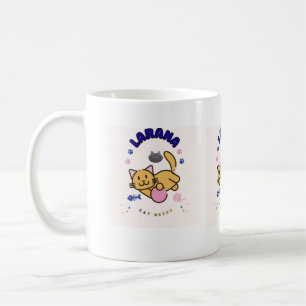 Conception de tasse à café pour amoureux de chats 