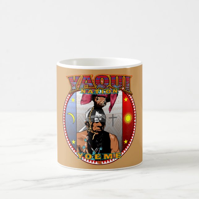 Conception de tasse de café de Yoeme de nation de (Centre)