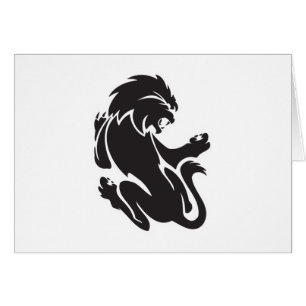 Conception de tatouage tribal de lion