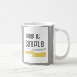 Conception de texte en tasse Conserver Simple gris