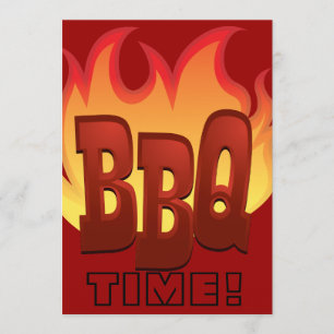 conception de texte flamboyant barbecue invitation
