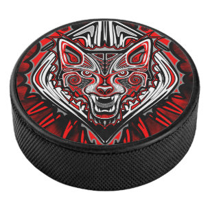 Conception de totem tribal Haida de loup