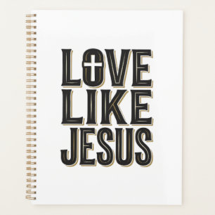 Conception de typographie chrétienne Amour comme J