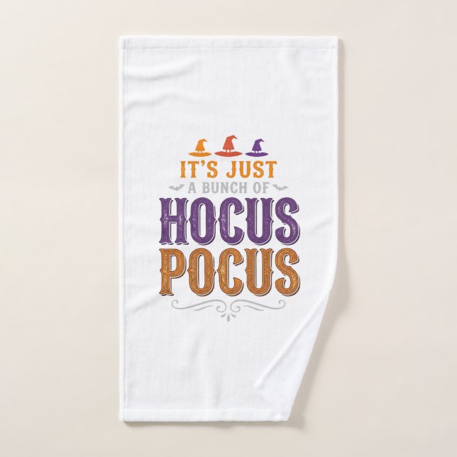 Conception de typographie Halloween Hocus Pocus vi (Serviette à main)