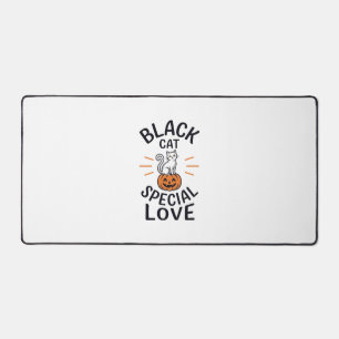 Conception de vecteur de chat noir d'amour spécial