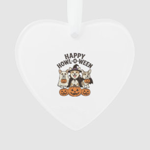 Conception de vecteur de chien de corgi de Hallowe