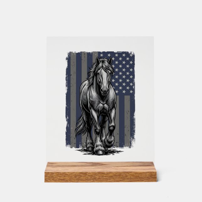 Conception de vecteur de drapeau de cheval de trai (Recto)