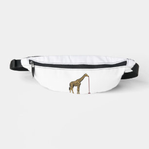 Conception de vecteur de paille à boire de girafe 