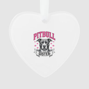 Conception de vecteur de soeur de Pitbull amateur 