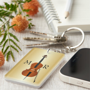 Conception de violoncelle monogrammée