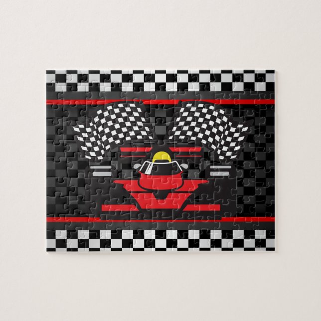 Conception de voiture de course Jigsaw Puzzle (Horizontal)