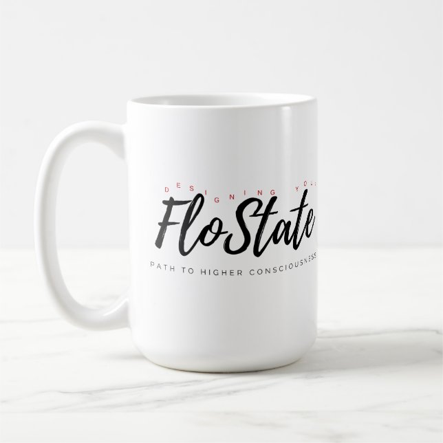 Conception de votre floState Red Lettering Mug (Gauche)