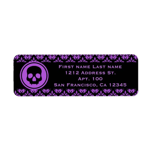Conception d'Halloween violet (Devant)