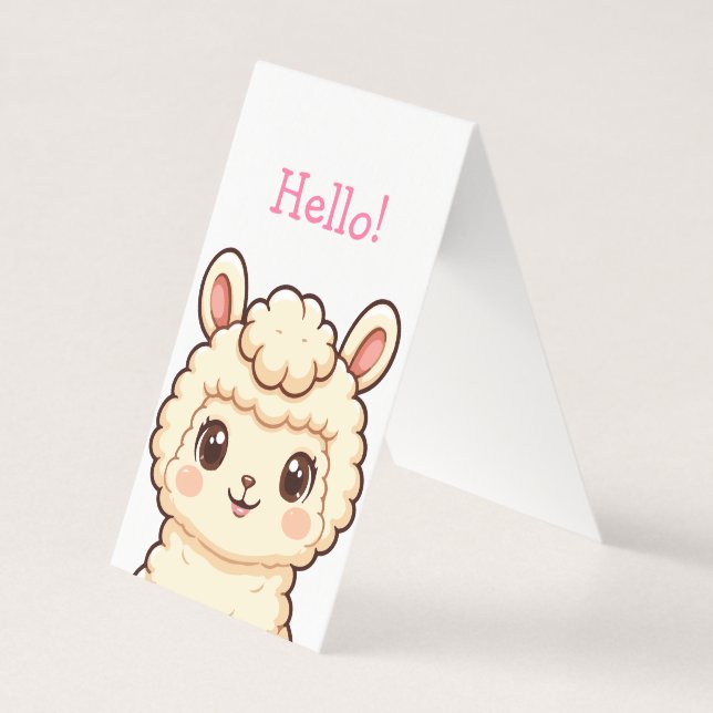 Conception d'illustration de lama mignon (Front)