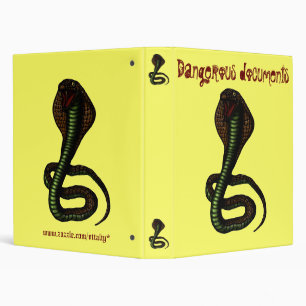 Conception drôle de classeur de cobra