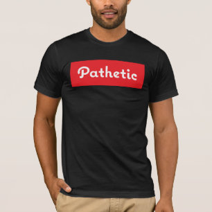 Conception drôle pathétique de carré de T-shirt