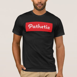 Conception drôle pathétique de carré de T-shirt