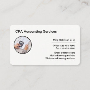 Conception du Carte de visite comptable CPA