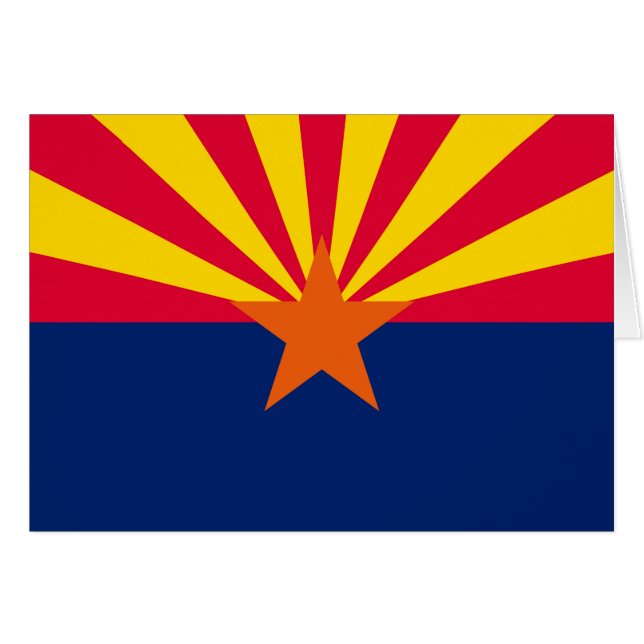 Conception du drapeau de l'État de l'Arizona (Devant horizontal)