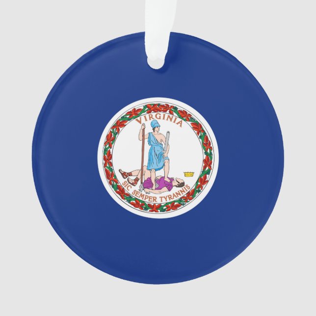 Conception du drapeau de l'État de Virginie (devant)