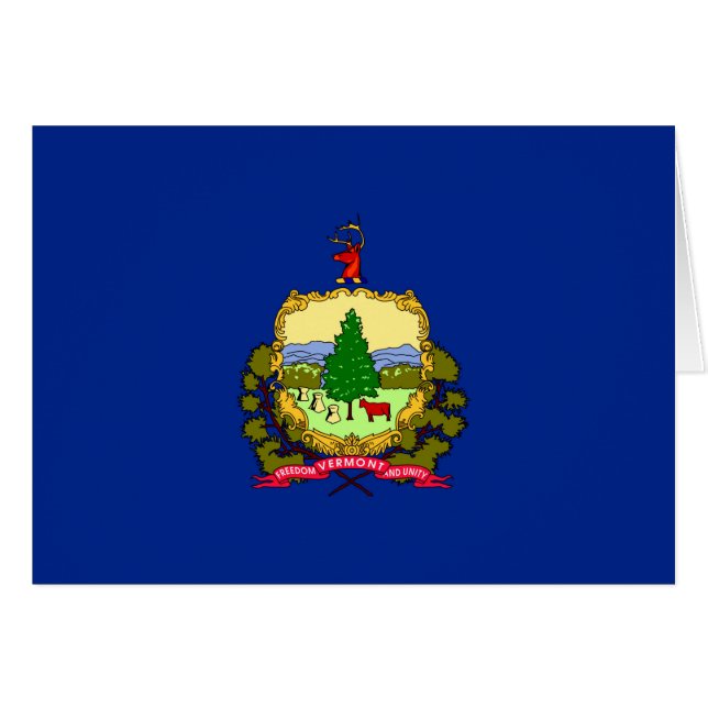 Conception du drapeau d'état du Vermont (Devant horizontal)