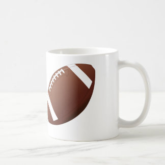 Conception du football - tasse de café blanc