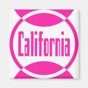 Conception du logo rose californien no 1 Magnet