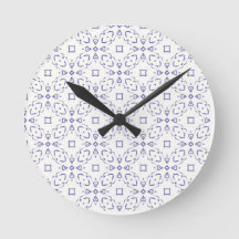 Conception du motif de surface - horloge ronde