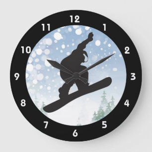 Conception du snowboard Horloge