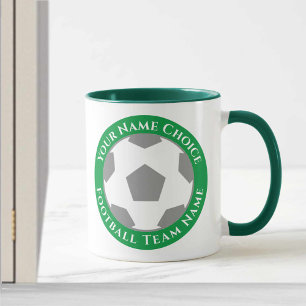 Conception d'un club de football en Mug Verte