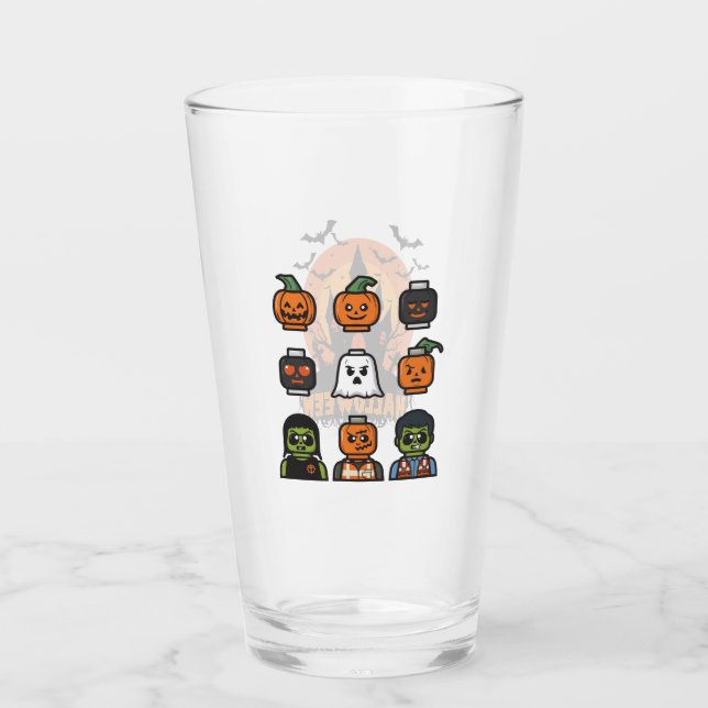 Conception éffrayante de verre d'Halloween (Devant)