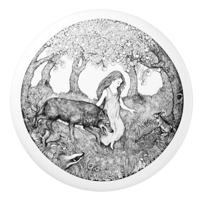 Conception en céramique de bouton de Rebekah van (Devant)