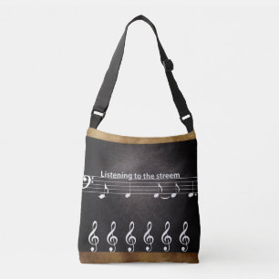Conception en cuir avec sac à main pour sa musique