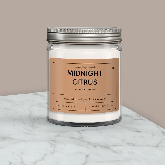 Conception Étiquette de produit de bougie (Créateur téléchargé)
