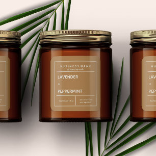 Conception Étiquette de produit de bougie