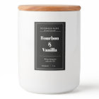 Conception Étiquette de produit de bougie