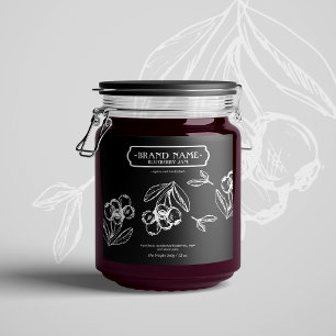 Conception Étiquette d'emballage Blackberry Jam Ja