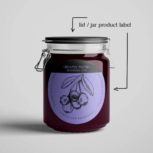 Conception Étiquette d'emballage de confiture de b (Créateur téléchargé)