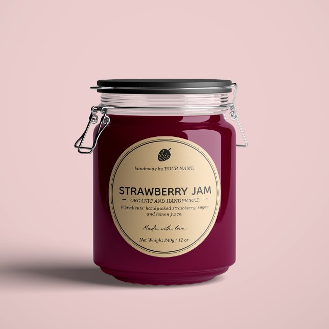 Conception Étiquette d'emballage de la confiture d (Créateur téléchargé)