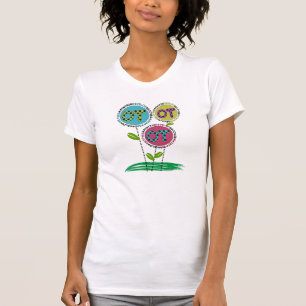 Conception florale de T-shirts d'ergothérapie